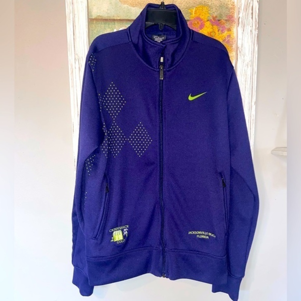 NIKE Golf Women’s Caddyshack Full Zip Lg Purple Jacket Dri-Fit